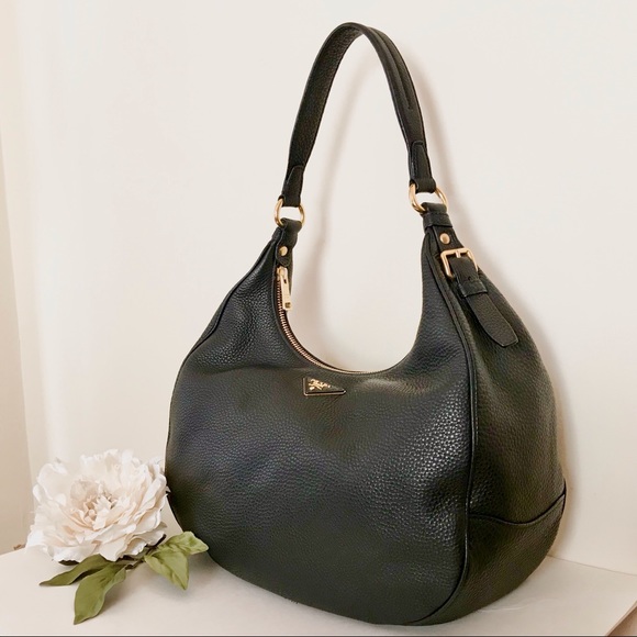 PRADA Black Leather Vitello Daino Large Hobo Bag - Picture 8 of 9